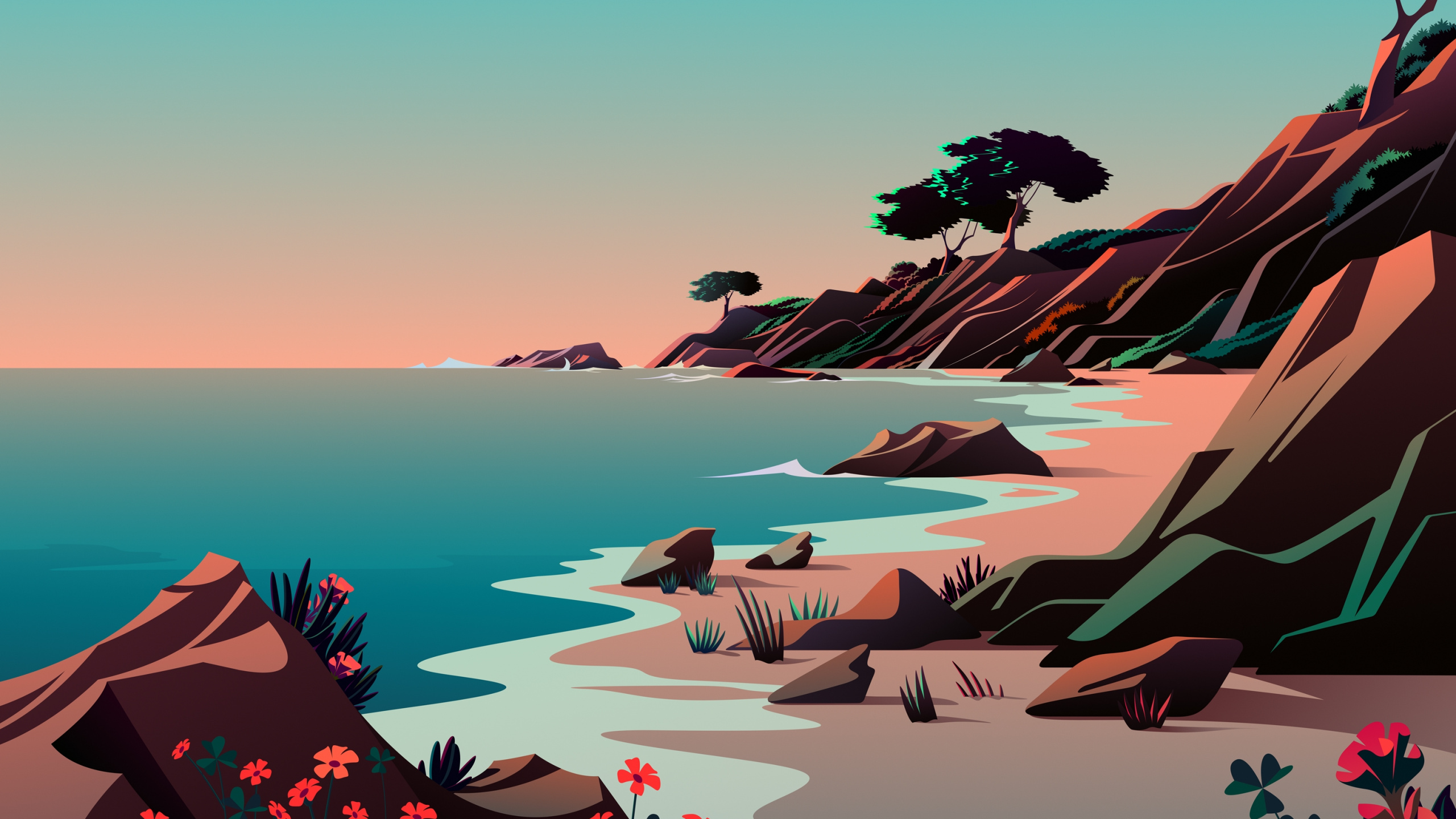 Обои айпад, ipad pro, apple, iPad Air, iOS 14 в разрешении 2560x1440