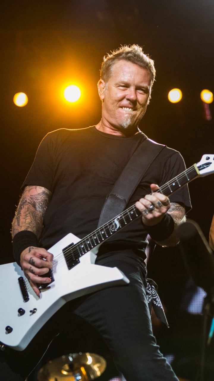 Обои Джеймс Хэтфилд, Metallica, тяжелый металл, рок, гитарист в разрешении 720x1280