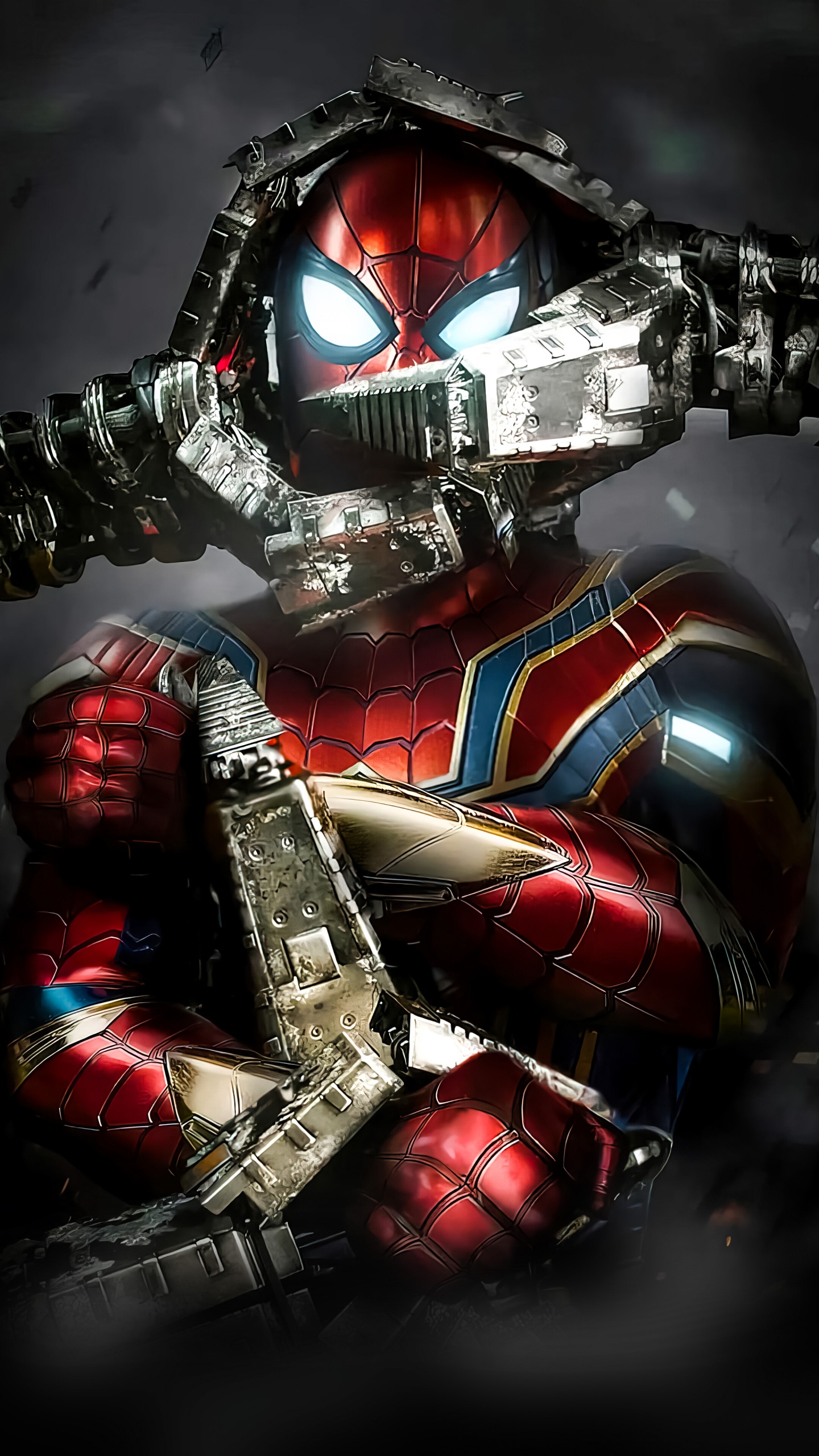 Обои верхолаз, человек-паук, Мистерио, Доктор Стрэндж, комиксы Марвел в разрешении 1440x2560