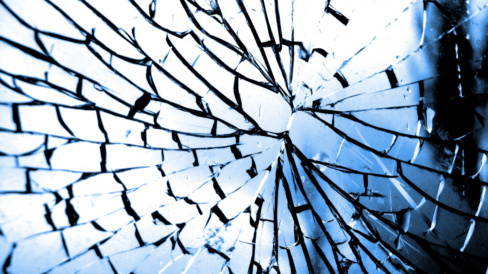 Обои зеркало, разбитое зеркало, окно, стекло, узор в разрешении 1920x1080