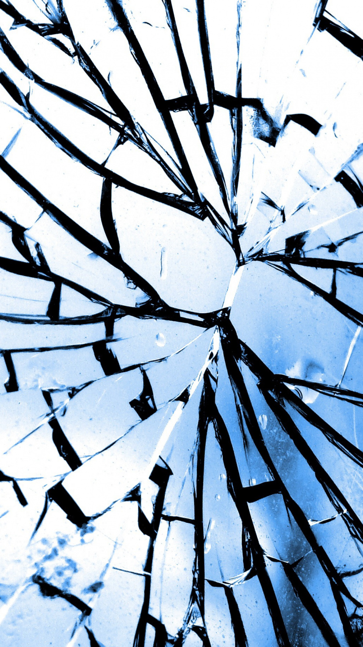 Обои зеркало, разбитое зеркало, окно, стекло, узор в разрешении 750x1334