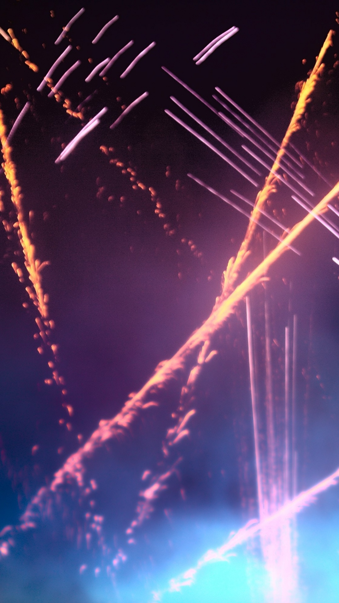 Обои салют, свет, событие, день нового года, канун Нового года в разрешении 1080x1920