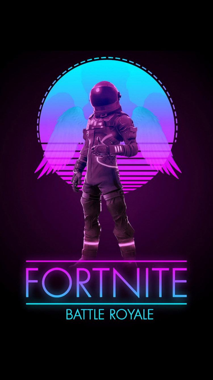 Обои fortnite, кожа, ios, пурпур, розовый в разрешении 750x1334