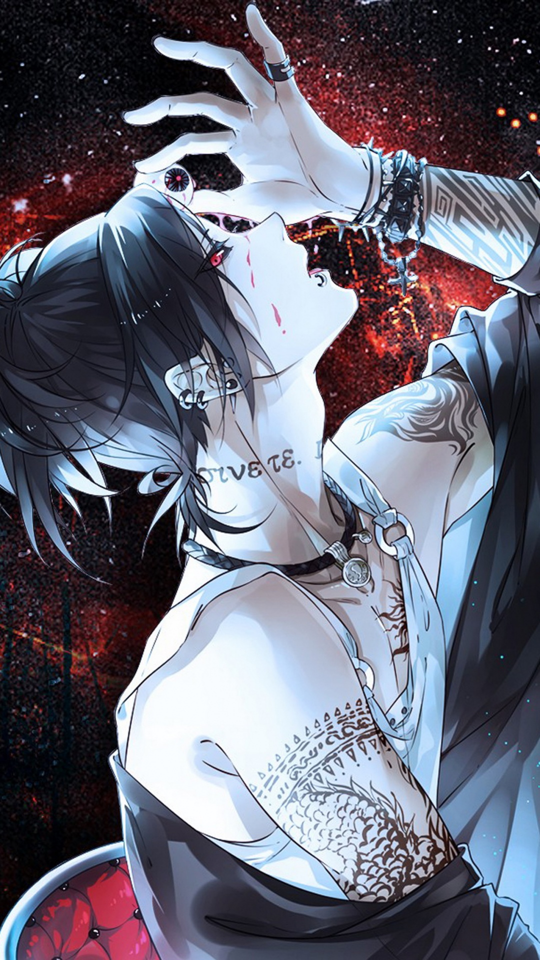 Обои Токио вурдалак, арт, аниме, иллюстрация, темнота в разрешении 1080x1920