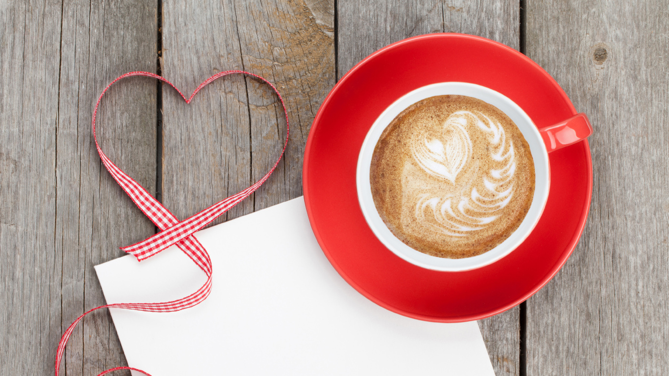 Обои кофе, кофейная чашка, чашка, КАФ Диа Дос наморадос кофе, кофейня в разрешении 1366x768