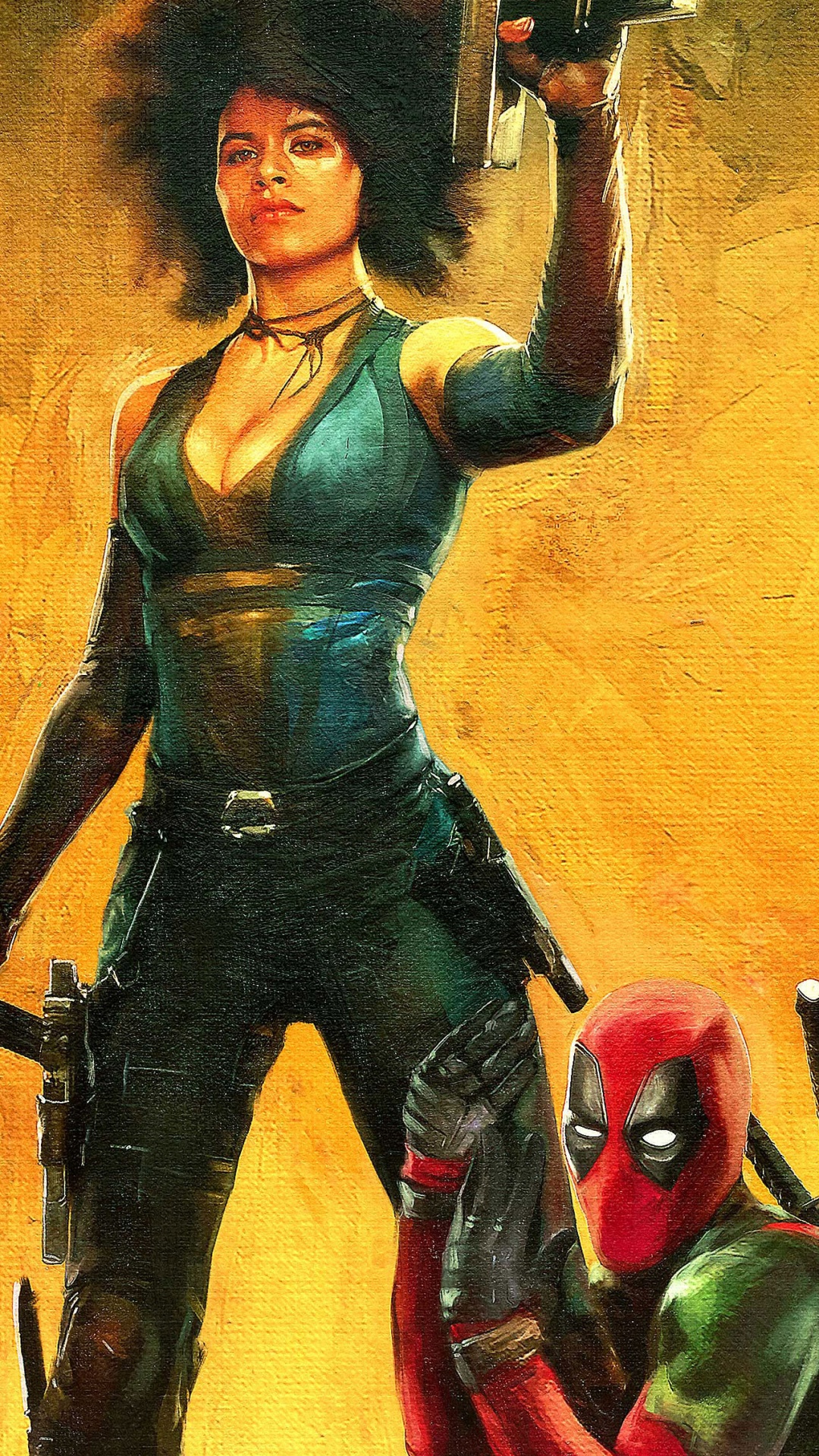 Обои дэдпул, арт, живопись, иллюстрация, Представление в разрешении 1080x1920