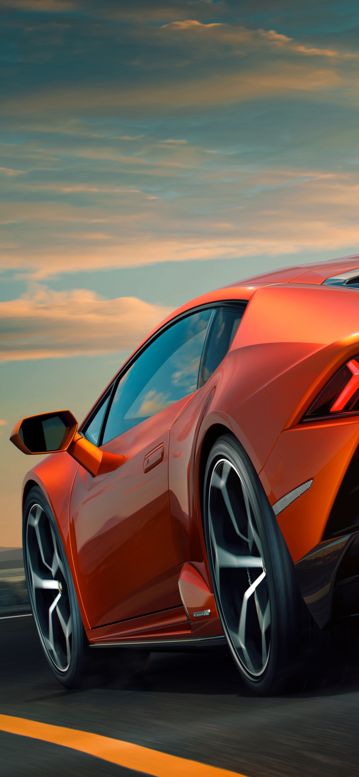 Обои Ламборджини, авто, суперкар, спорткар, личный роскошный автомобиль в разрешении 1242x2688