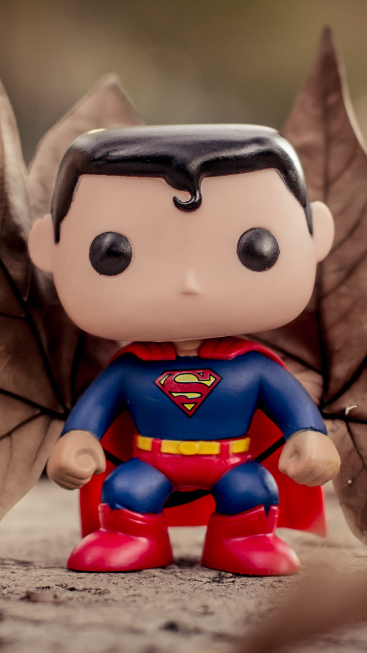 Обои Супермен, Бэтмен, комиксы dc, Логотип супермена, игрушка в разрешении 750x1334