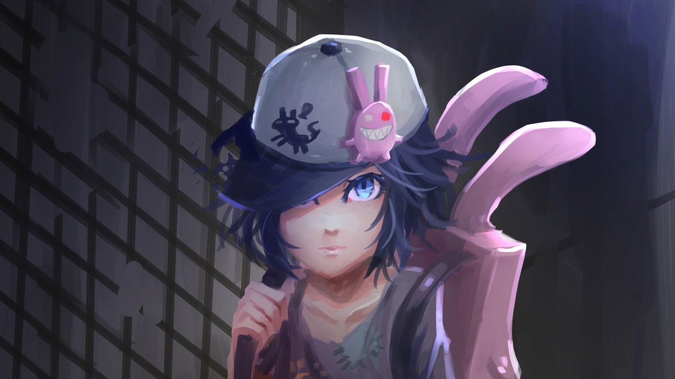 Обои аниме, пурпур, Фиолетовый, розовый, анимация в разрешении 1366x768