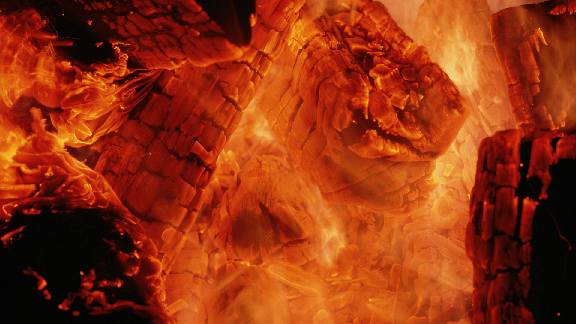 Обои тепло, пламя, огонь, космос, темнота в разрешении 1920x1080