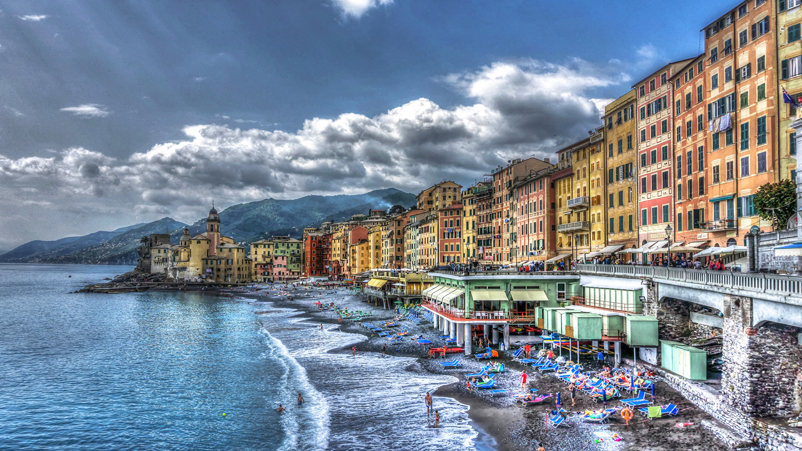 Обои Камольи, город, прибежище, вода, городок в разрешении 2560x1440