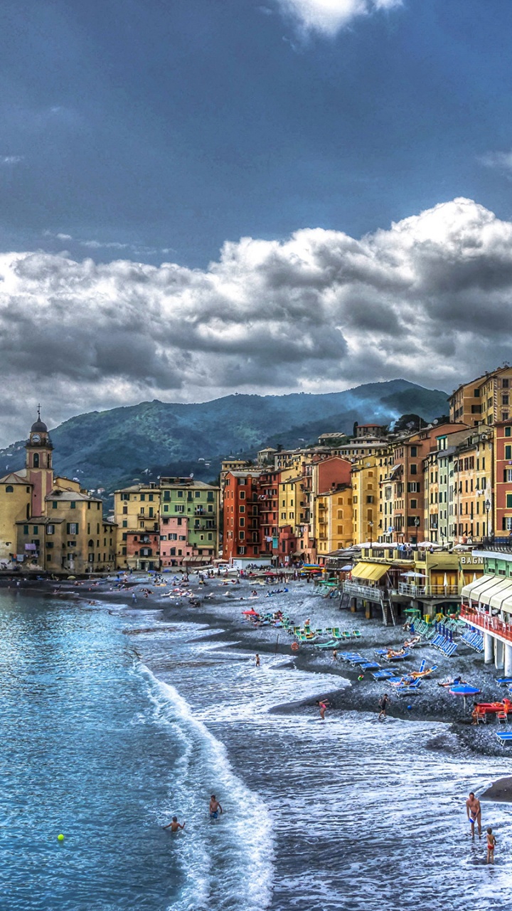 Обои Камольи, город, прибежище, вода, городок в разрешении 720x1280