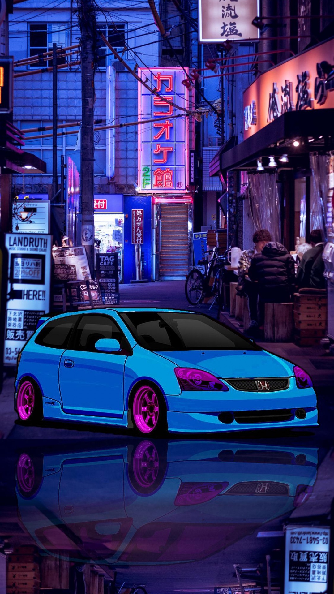 Обои Токио, шина, автомобильные шины, Король, автомобильное освещение в разрешении 1080x1920