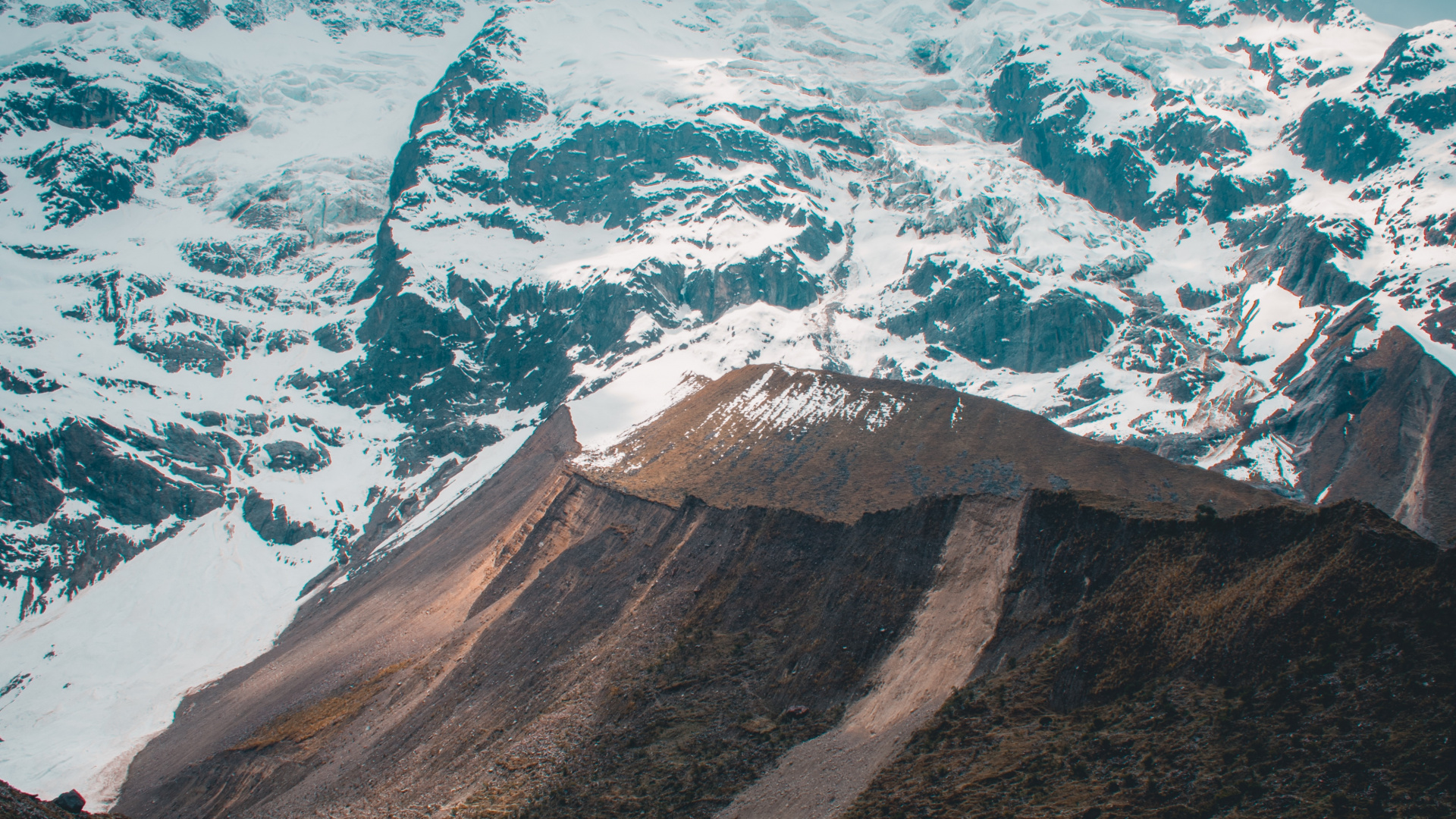 Обои гора, вода, горный хребет, геология, телевидение в разрешении 1920x1080