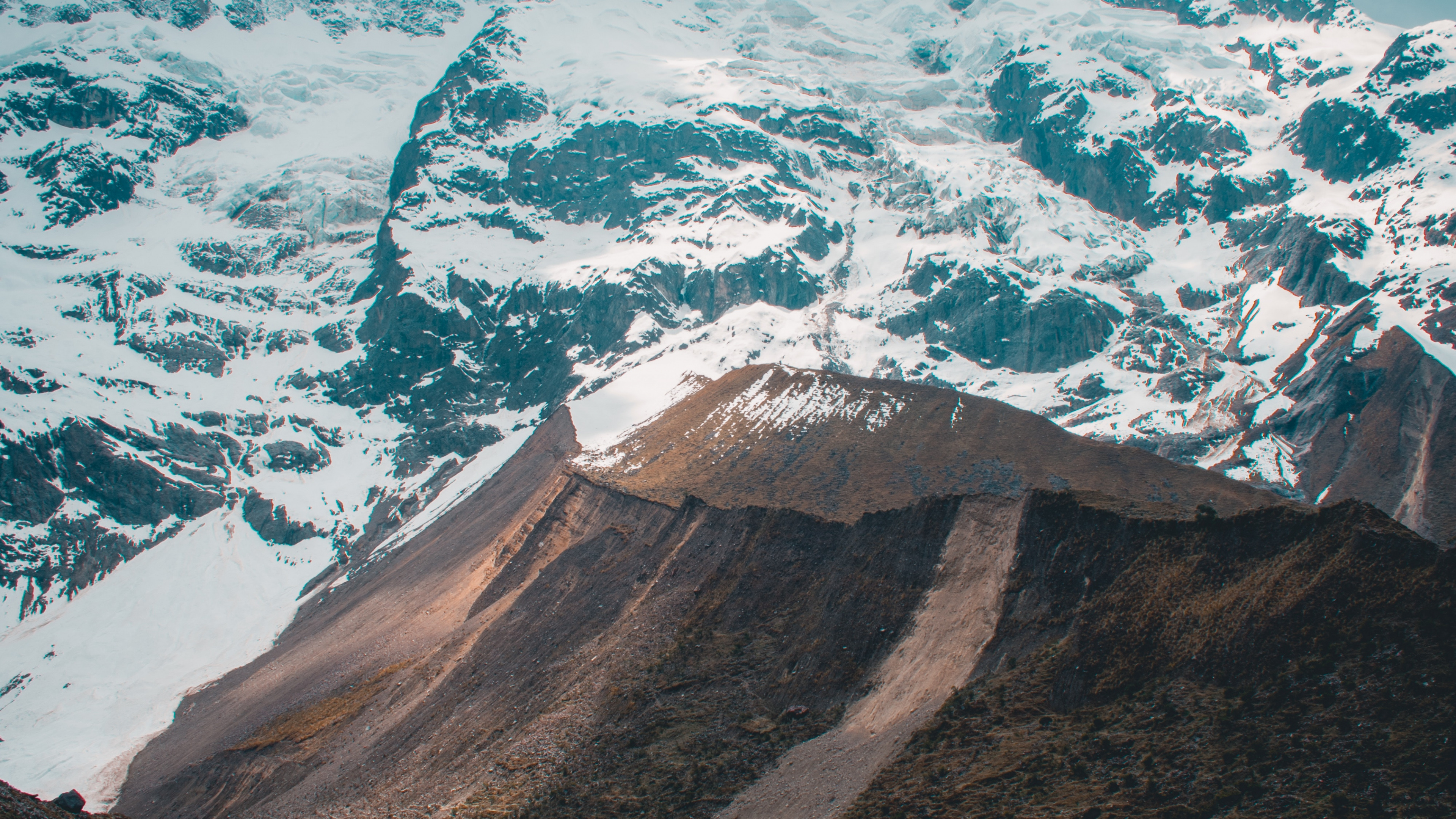 Обои гора, вода, горный хребет, геология, телевидение в разрешении 3840x2160