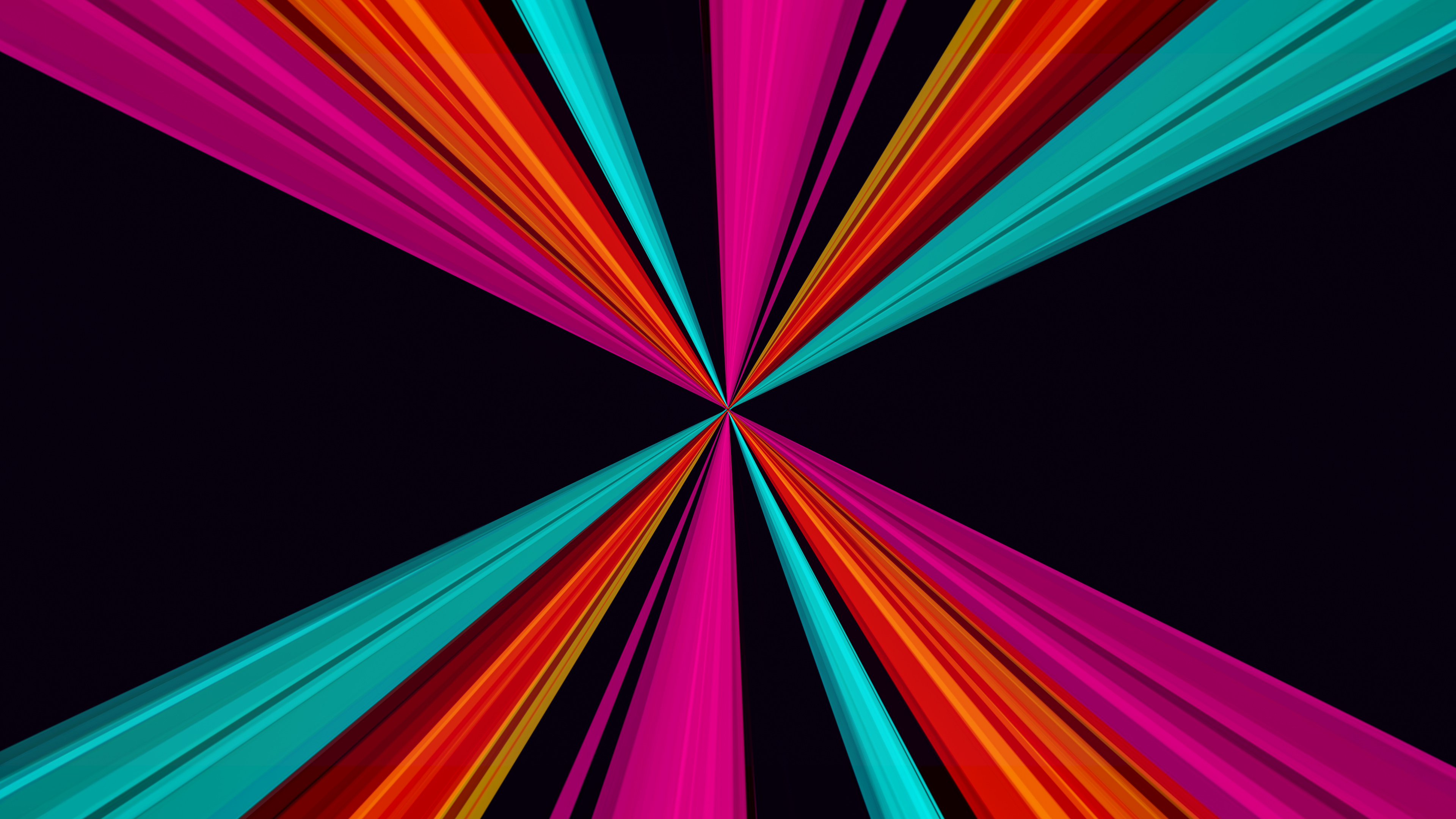 Обои свет, графический дизайн, красочность, черный, розовый в разрешении 3840x2160