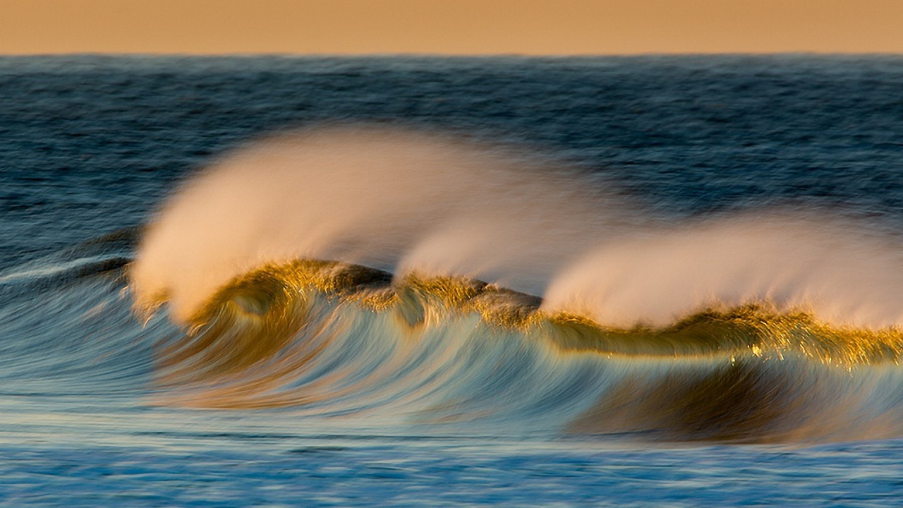 Обои океан, море, ветровая волна, берег, волна в разрешении 1280x720