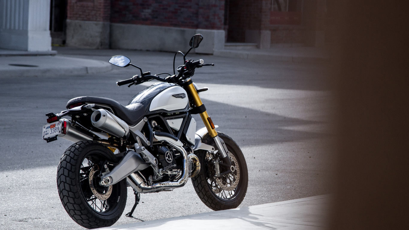 Обои Дукати Скремблер 2018 1100, скремблер, мотоцикл, ducati, авто в разрешении 1366x768