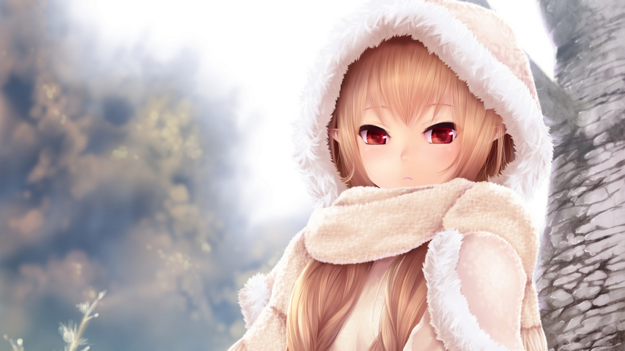 Обои аниме, блондин, белые, кукла, кожа в разрешении 1280x720