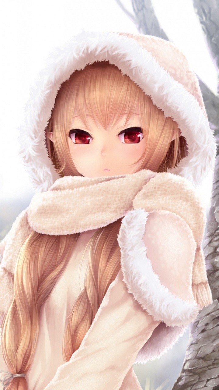 Обои аниме, блондин, белые, кукла, кожа в разрешении 720x1280