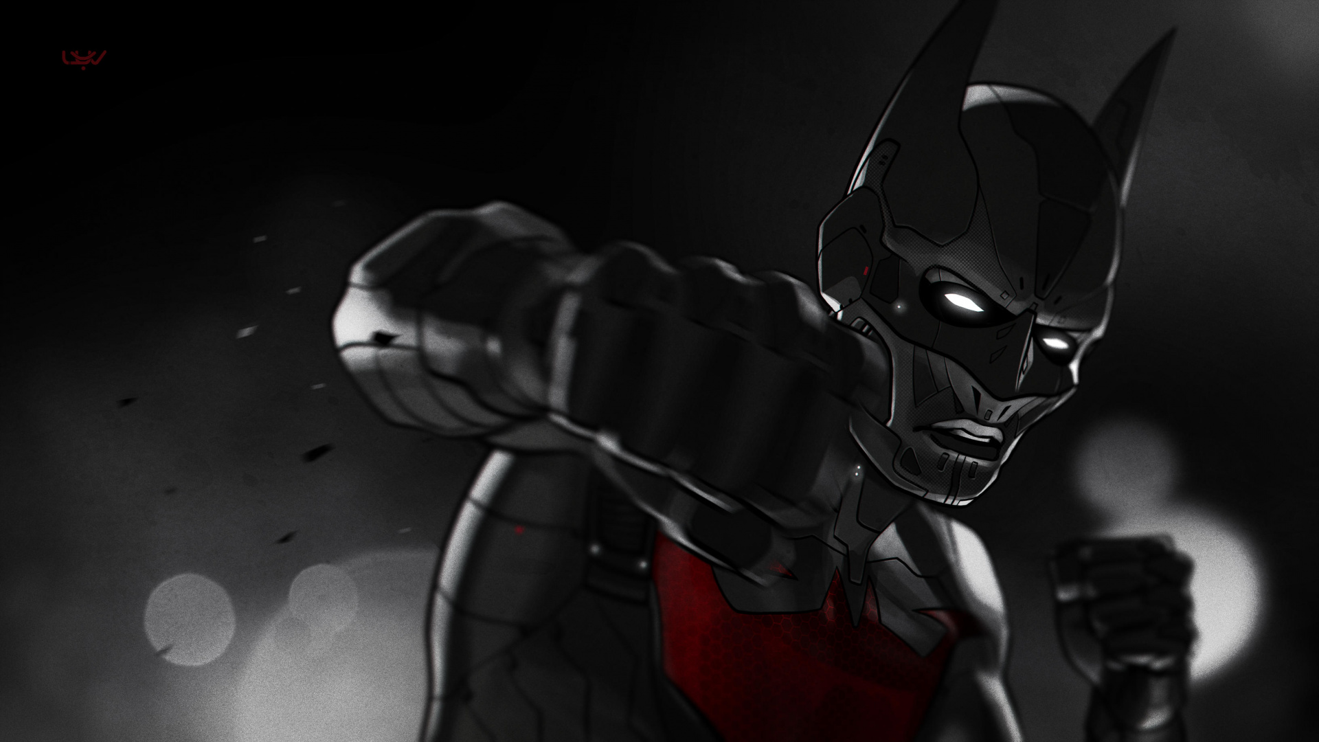 Обои Бэтмен, арт, фан арт, произведение искусства, супергерой в разрешении 1920x1080