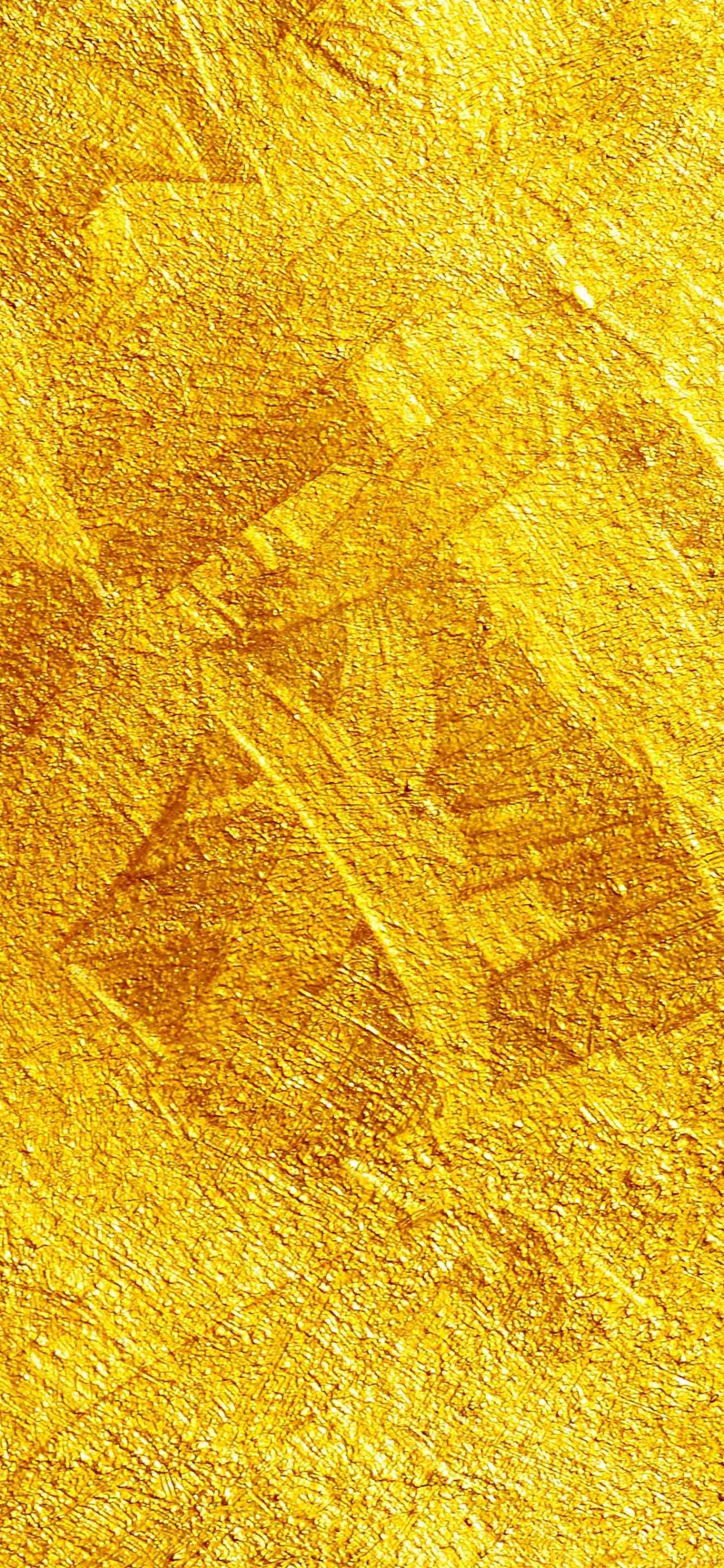 Обои золото, текстура, желтый, узор, живопись в разрешении 1242x2688
