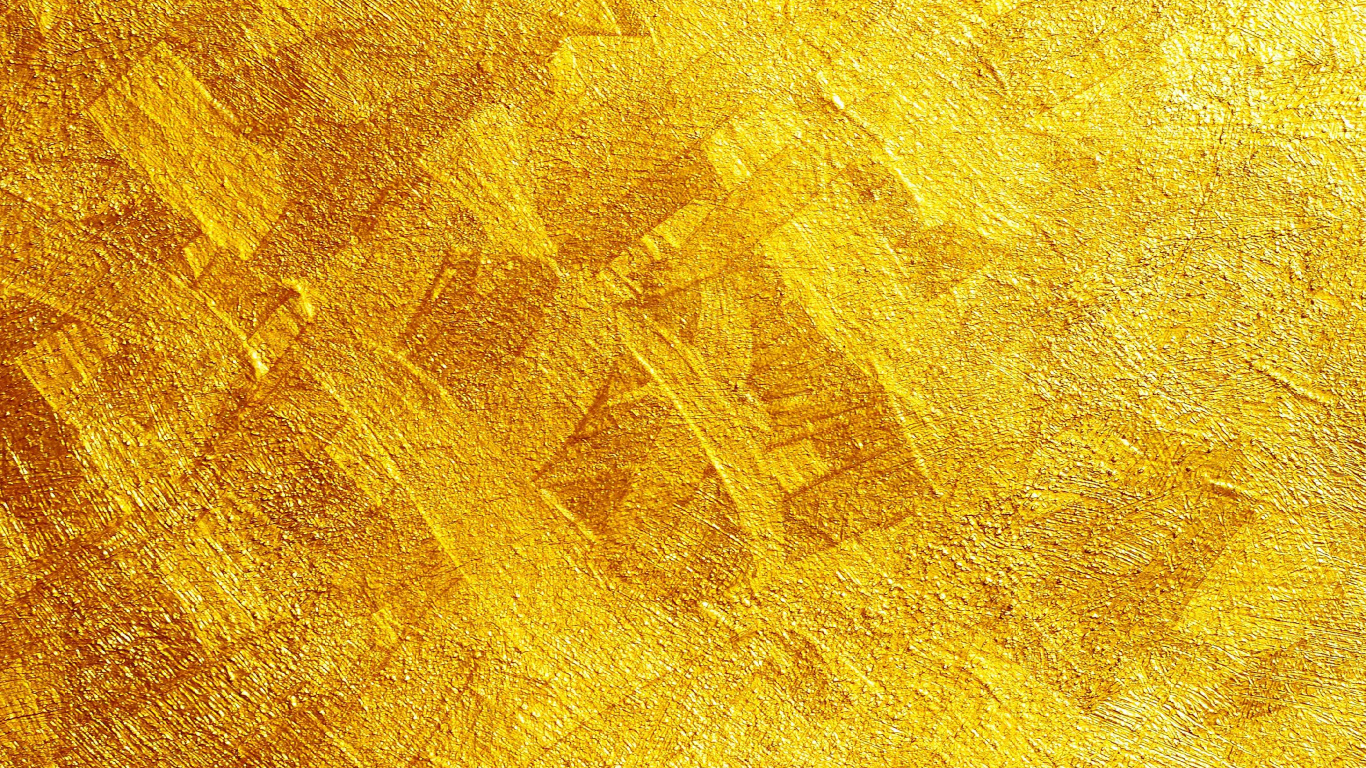 Обои золото, текстура, желтый, узор, живопись в разрешении 1366x768