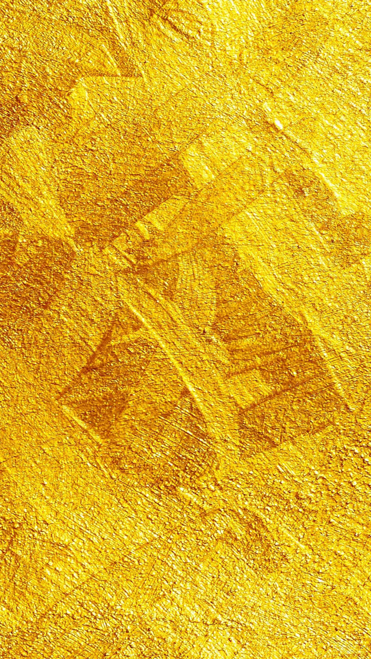 Обои золото, текстура, желтый, узор, живопись в разрешении 750x1334
