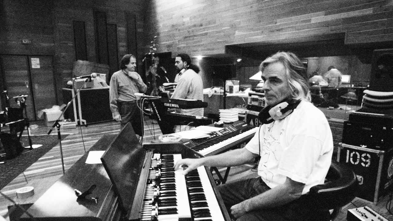 Обои Ричард Пинк Флойд Райт, Pink Floyd, электронный инструмент, синтезатор, музыка в разрешении 1280x720