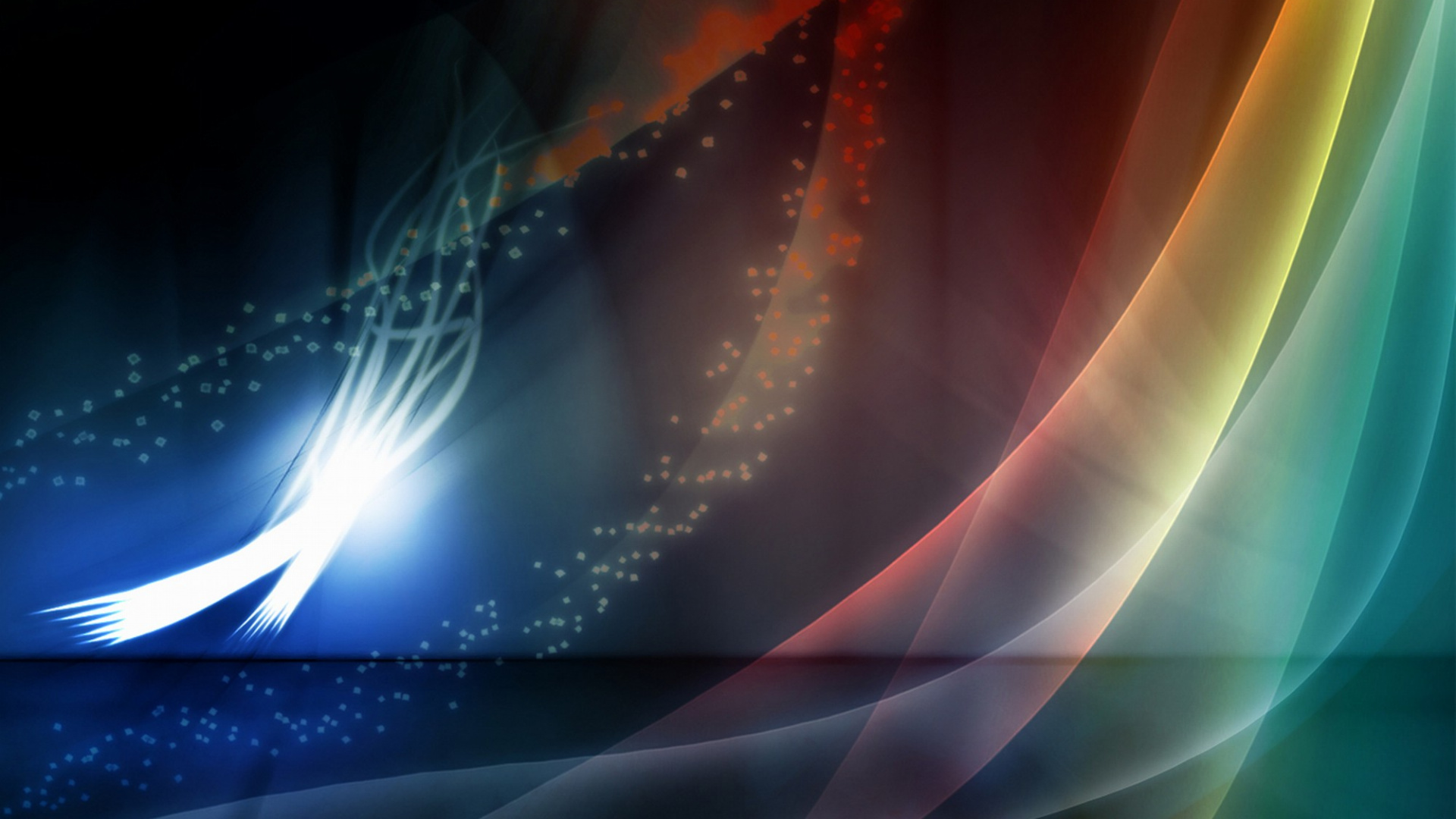Обои абстрактное искусство, свет, графика, космос, блик в разрешении 1920x1080