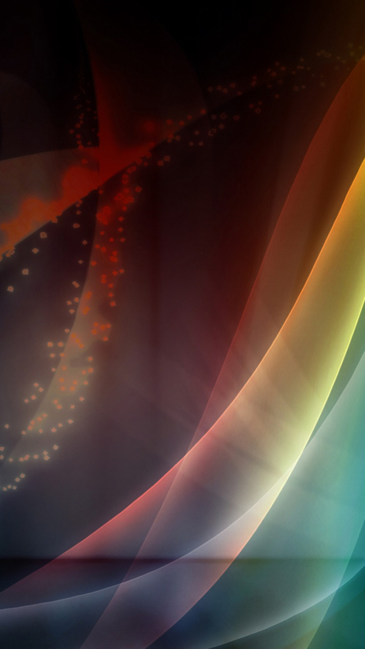 Обои абстрактное искусство, свет, графика, космос, блик в разрешении 750x1334