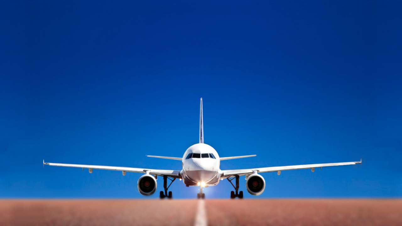Обои самолет, самолеты, авиакомпания, воздушное путешествие, авиация в разрешении 1280x720
