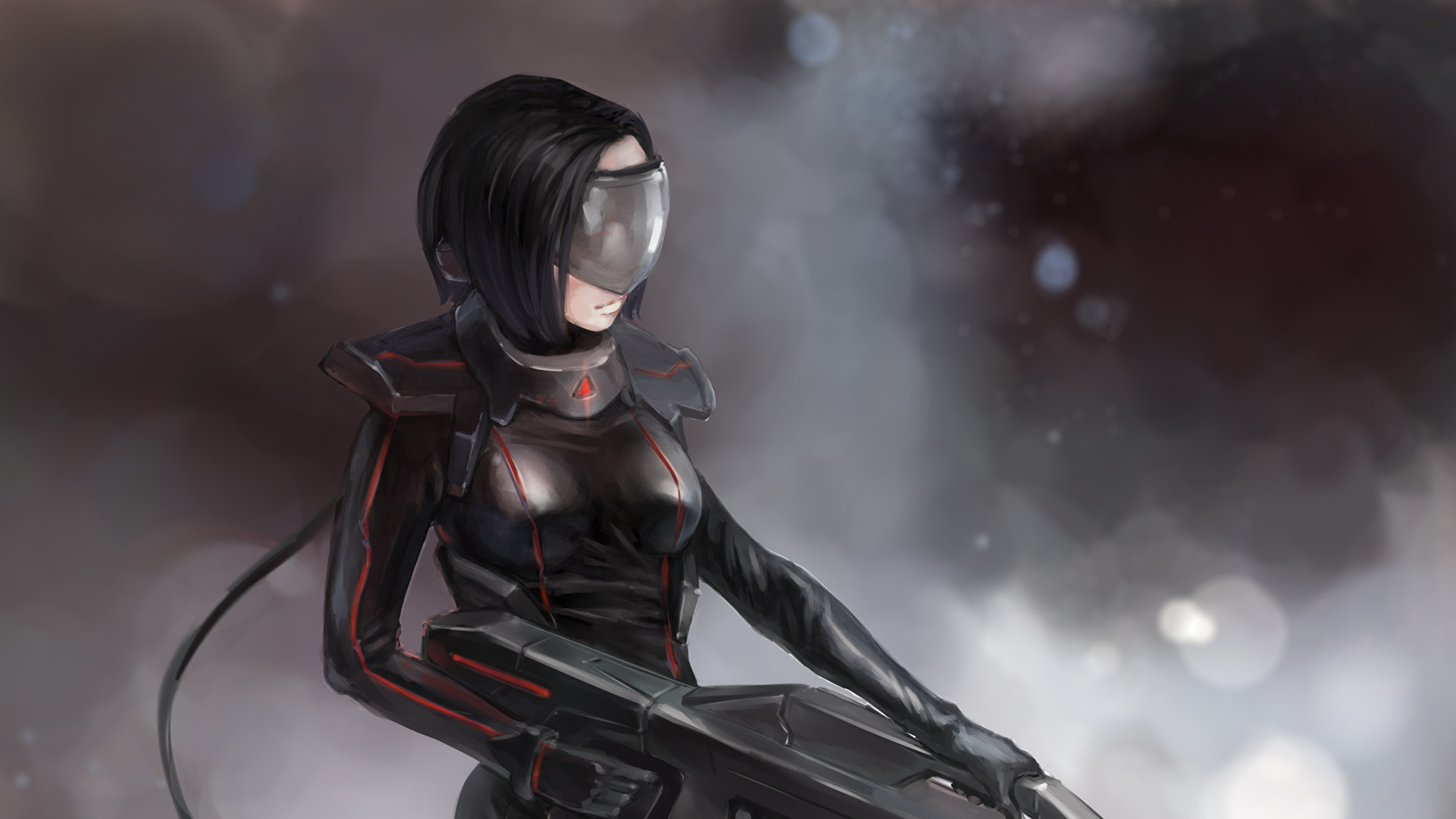 Обои арт, фигурка, женщина, искусство, Научная фантастика в разрешении 2560x1440