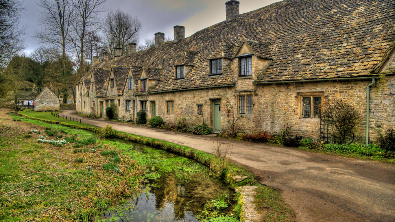 Обои бибери, свойство, Хаус, коттедж, дерево в разрешении 1366x768