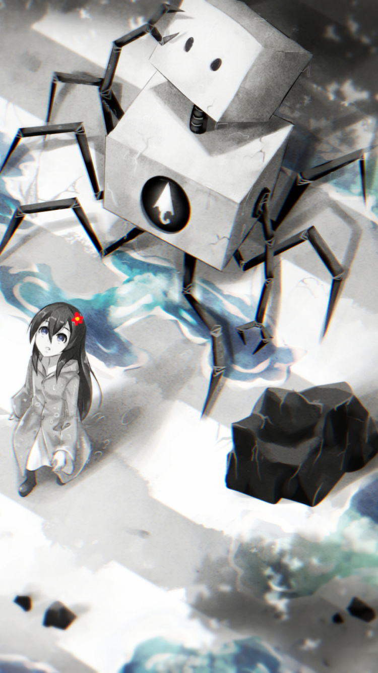 Обои космос, робот, лед, вода, автомобилестроение в разрешении 750x1334