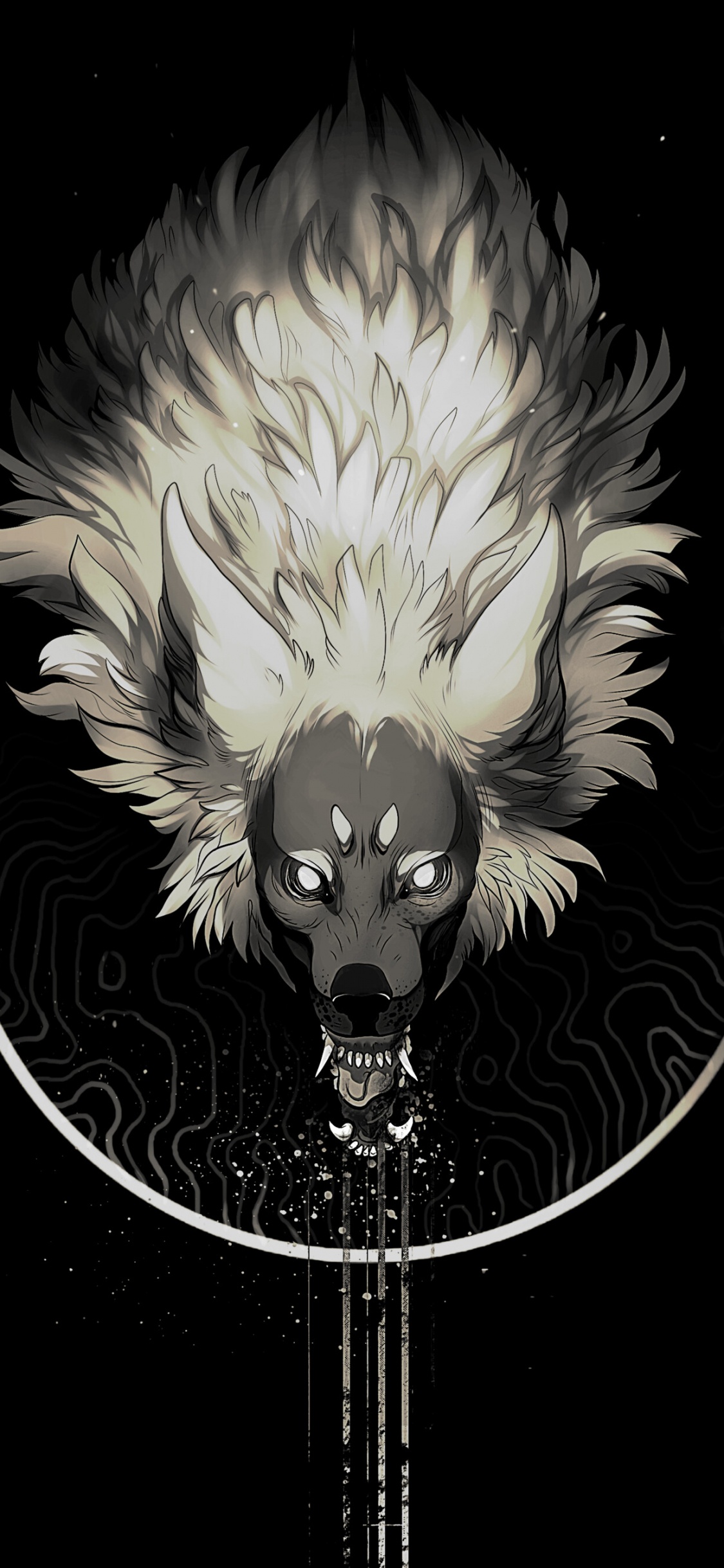 Обои арт, иллюстрация, профиль пользователя, графика, ShiftDelete в разрешении 1125x2436