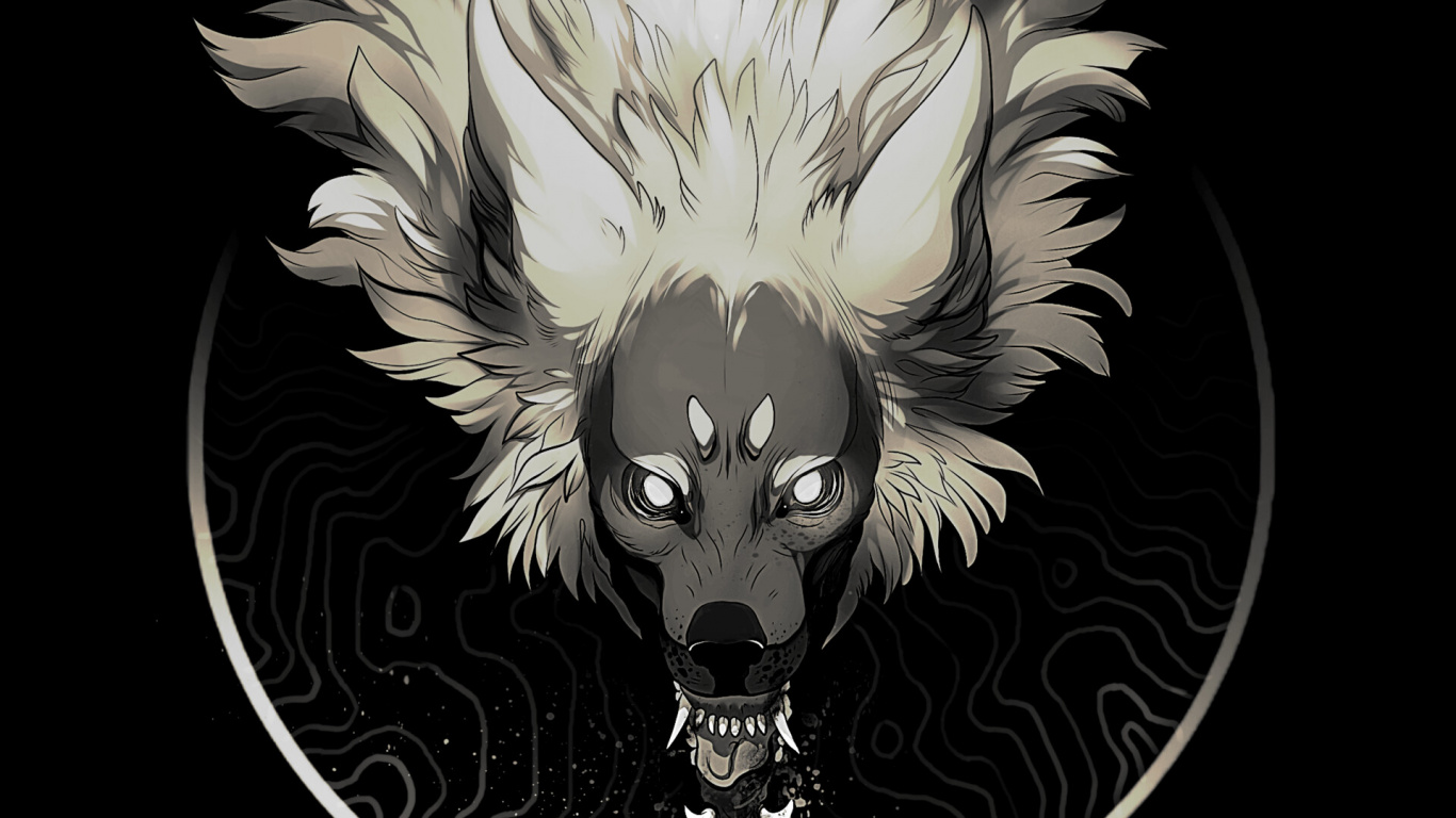 Обои арт, иллюстрация, профиль пользователя, графика, ShiftDelete в разрешении 1366x768