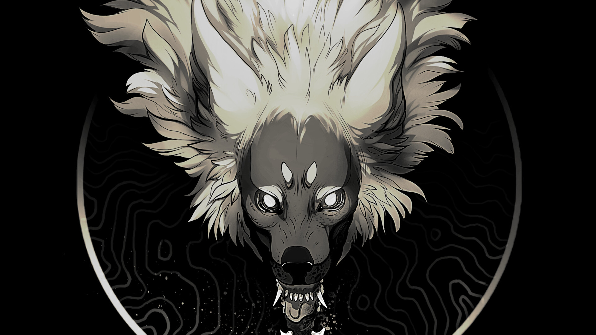 Обои арт, иллюстрация, профиль пользователя, графика, ShiftDelete в разрешении 1920x1080