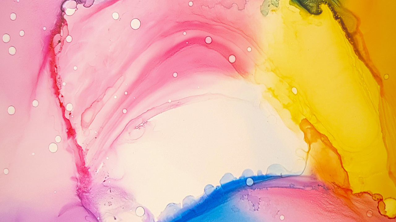 Обои акварельные краски, акварельная живопись, живопись, постер, арт в разрешении 1280x720