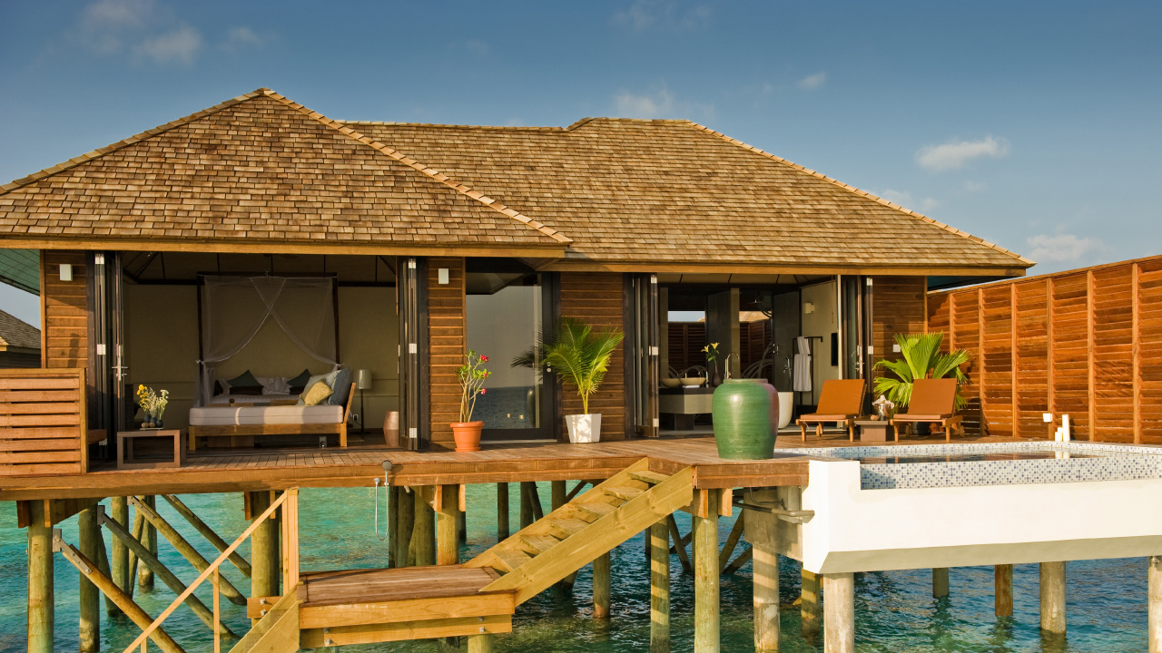 Обои прибежище, пляж, спа, морской курорт, Хаус в разрешении 1280x720