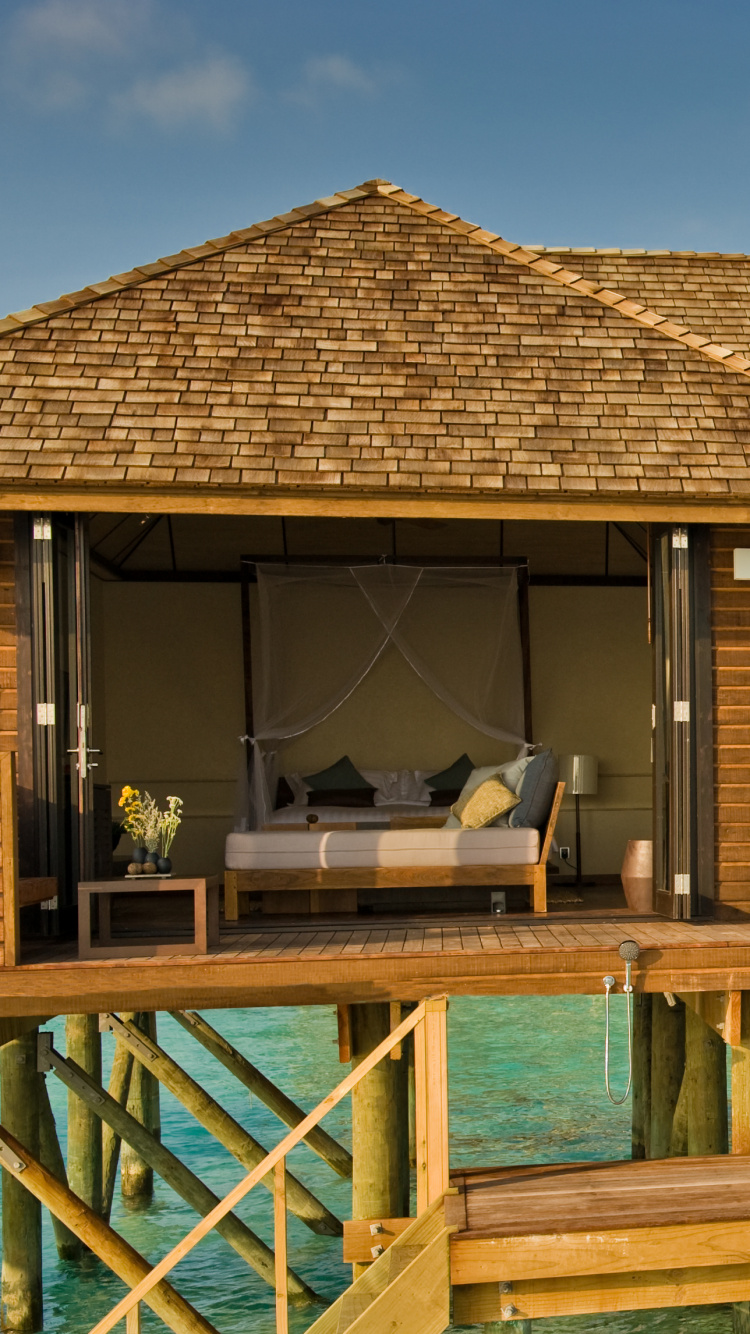 Обои прибежище, пляж, спа, морской курорт, Хаус в разрешении 750x1334