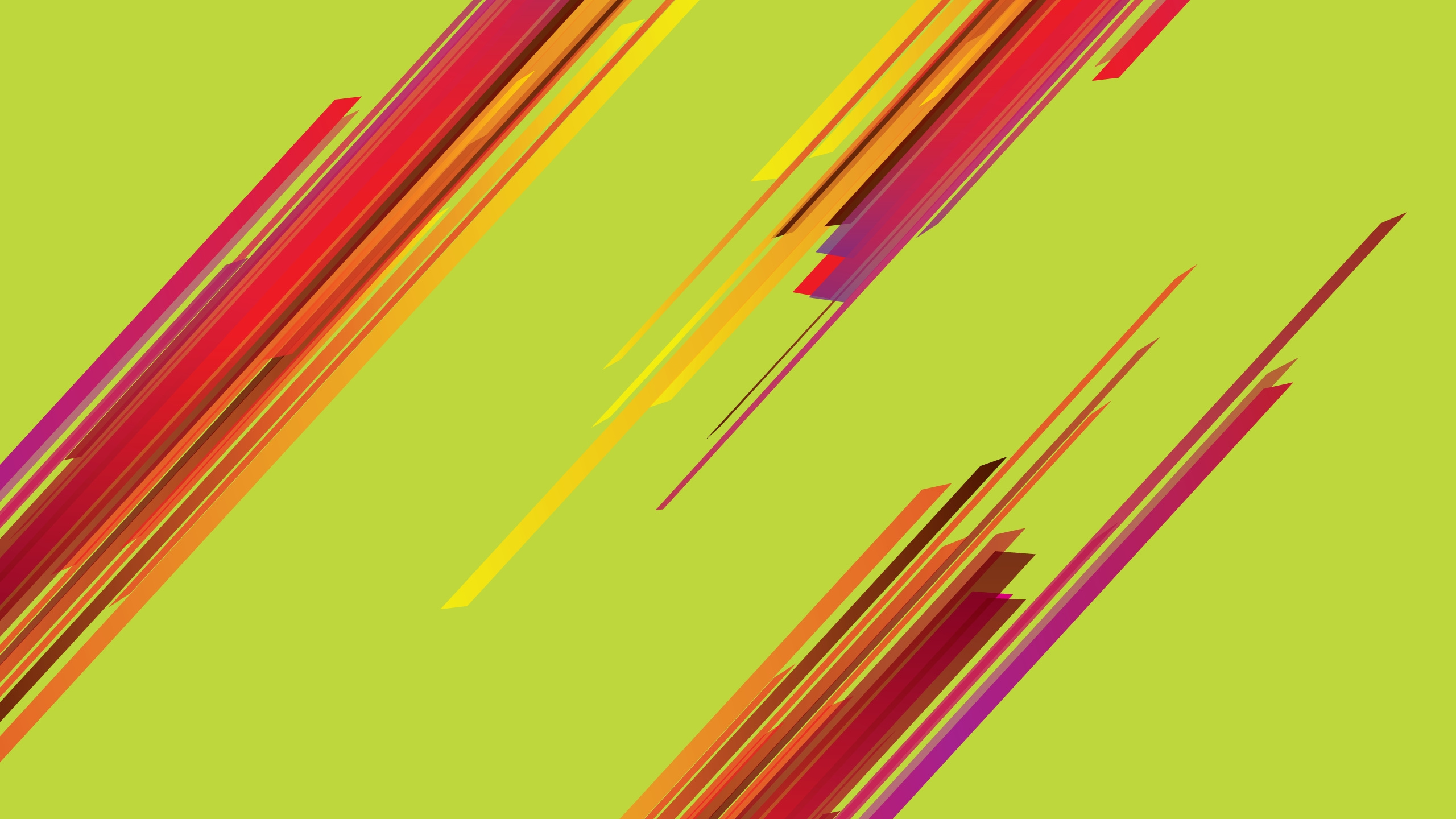 Обои векторная графика, дизайн, желтый, линия, Апельсин в разрешении 2560x1440