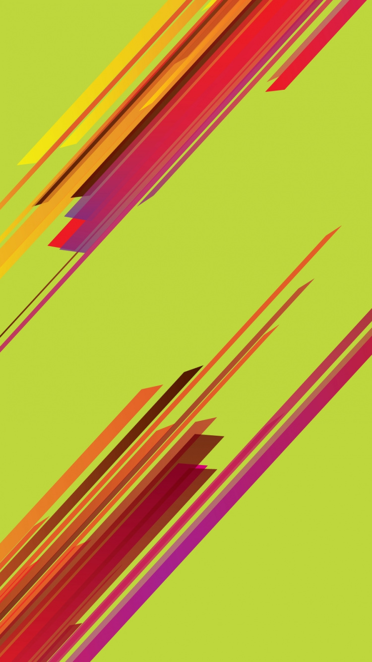 Обои векторная графика, дизайн, желтый, линия, Апельсин в разрешении 750x1334