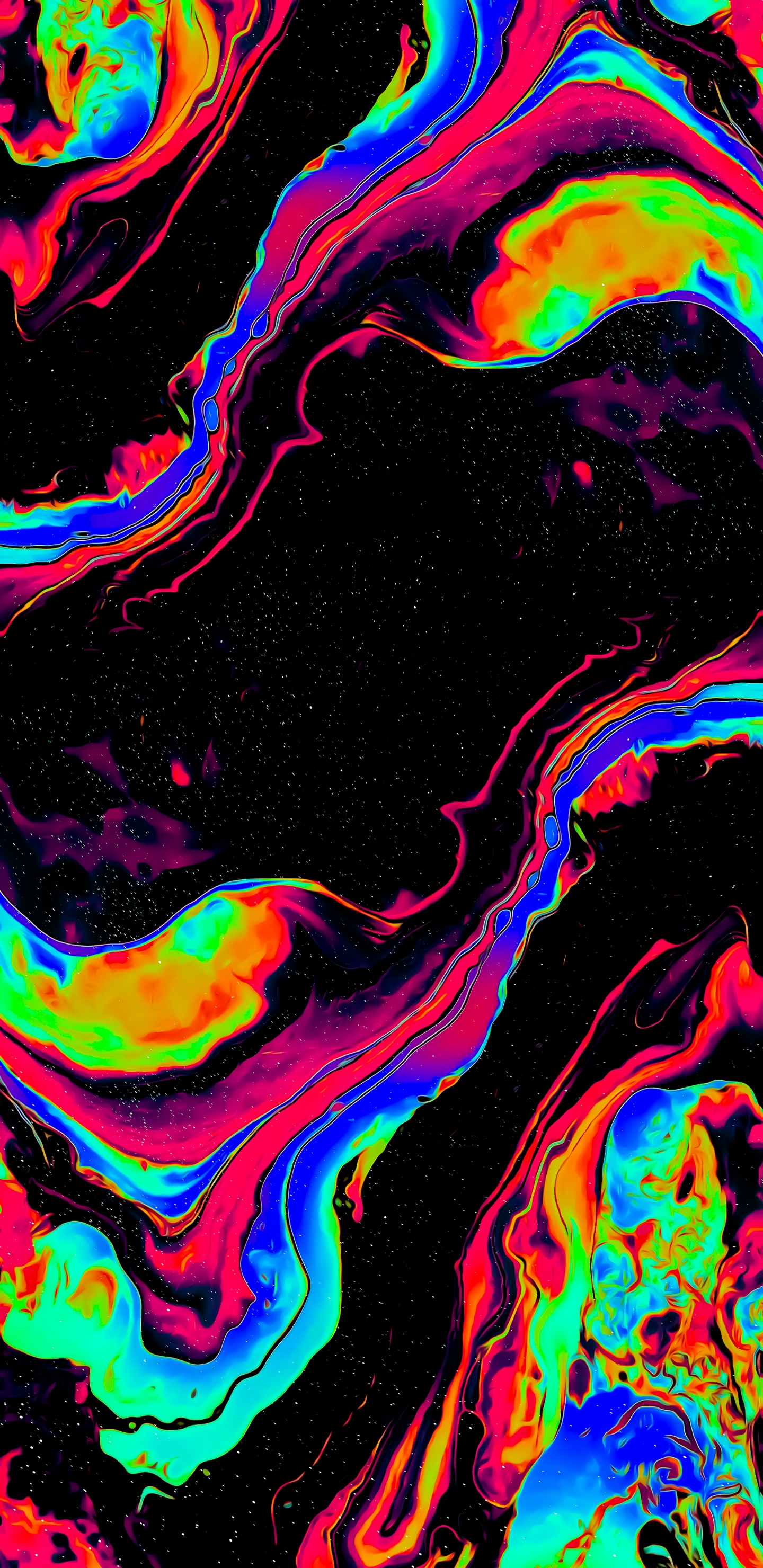 Обои летучие мыши на чердаке Малавида, арт, красный цвет, пурпурный цвет, электрик в разрешении 1440x2960