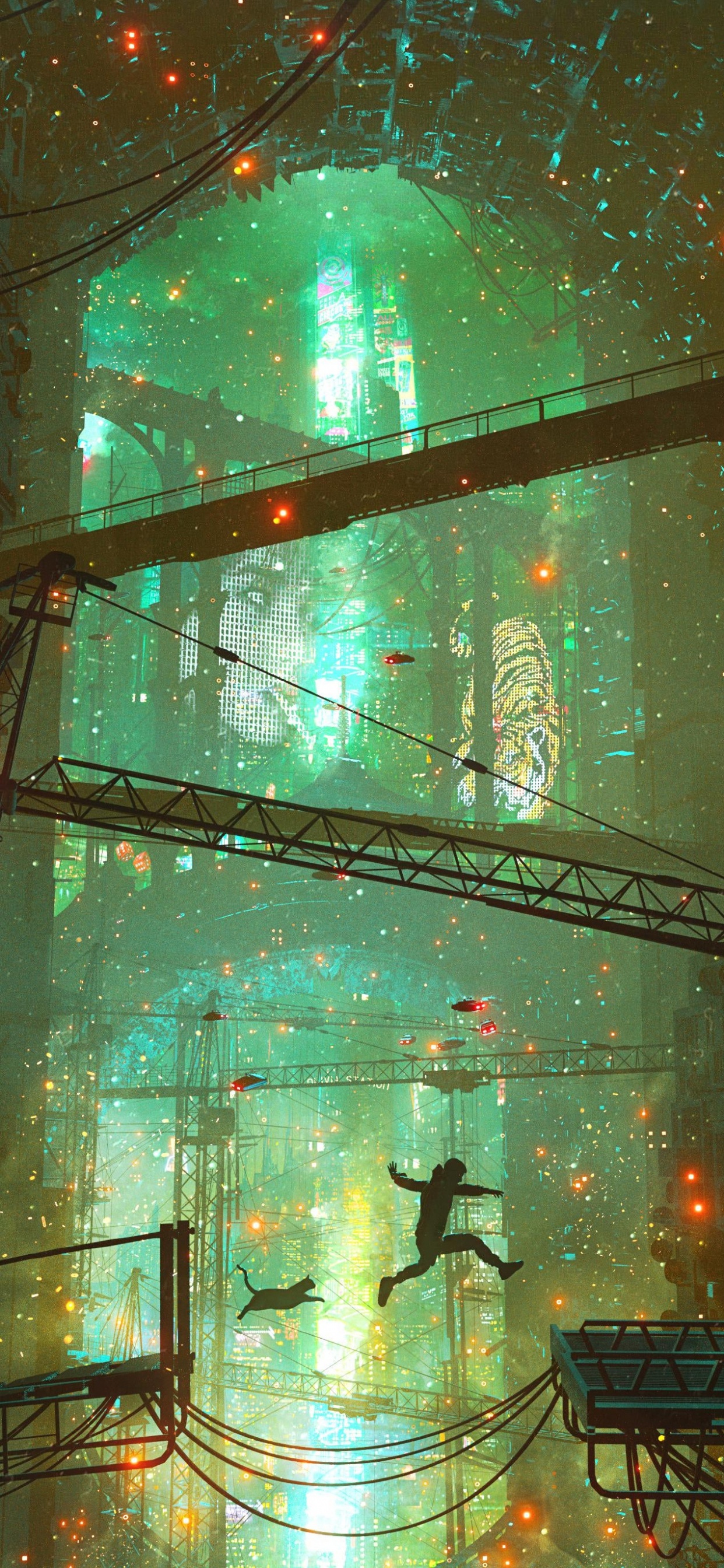 Обои дангиуз арт, артист, арт, цифровое искусство, визуальный художник в разрешении 1242x2688