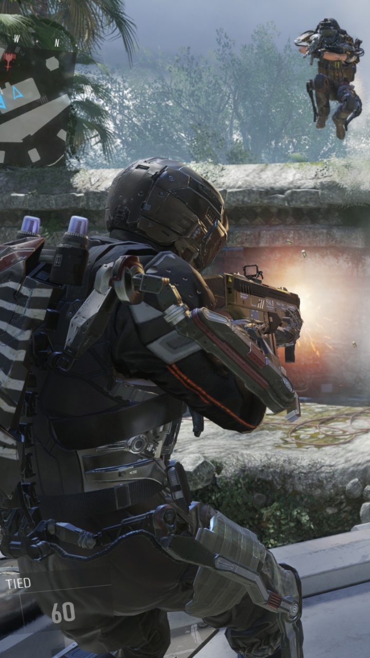 Обои call of duty advanced warfare, call of duty 4 modern warfare, activision, sledgehammer игры, компьютерная игра в разрешении 720x1280