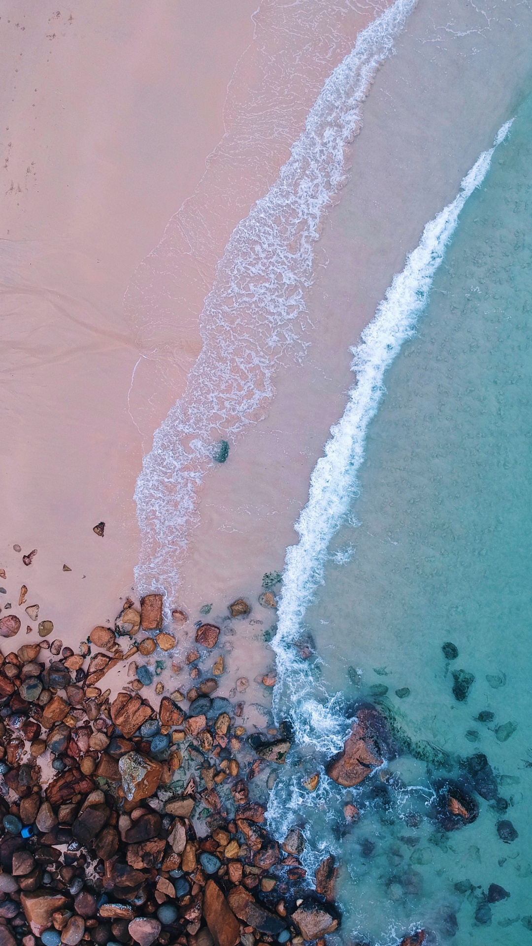 Обои вода, море, пляж, линия, штукатурка в разрешении 1080x1920