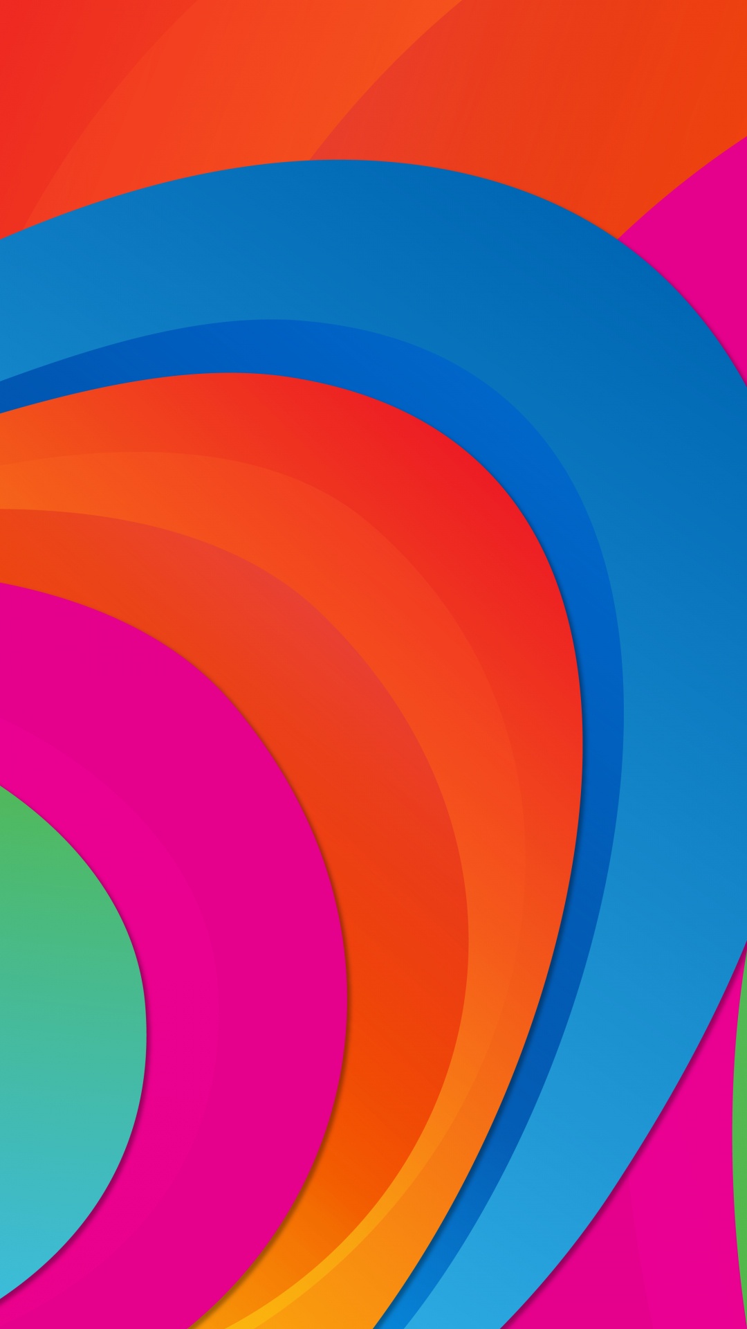 Обои Оранжевый цвет, графический дизайн, математика, красочность, лазурный в разрешении 1080x1920