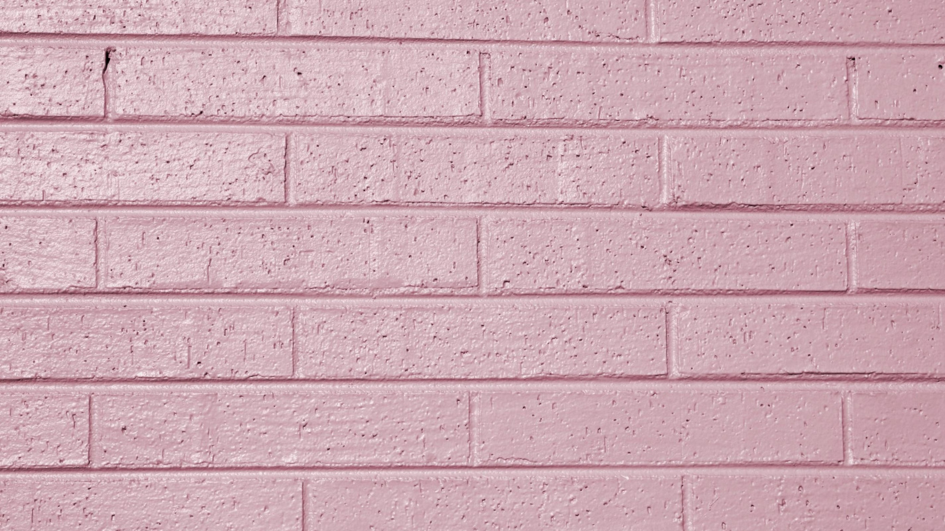 Обои кирпич, морилка, стена, кирпичная кладка, розовый в разрешении 1366x768
