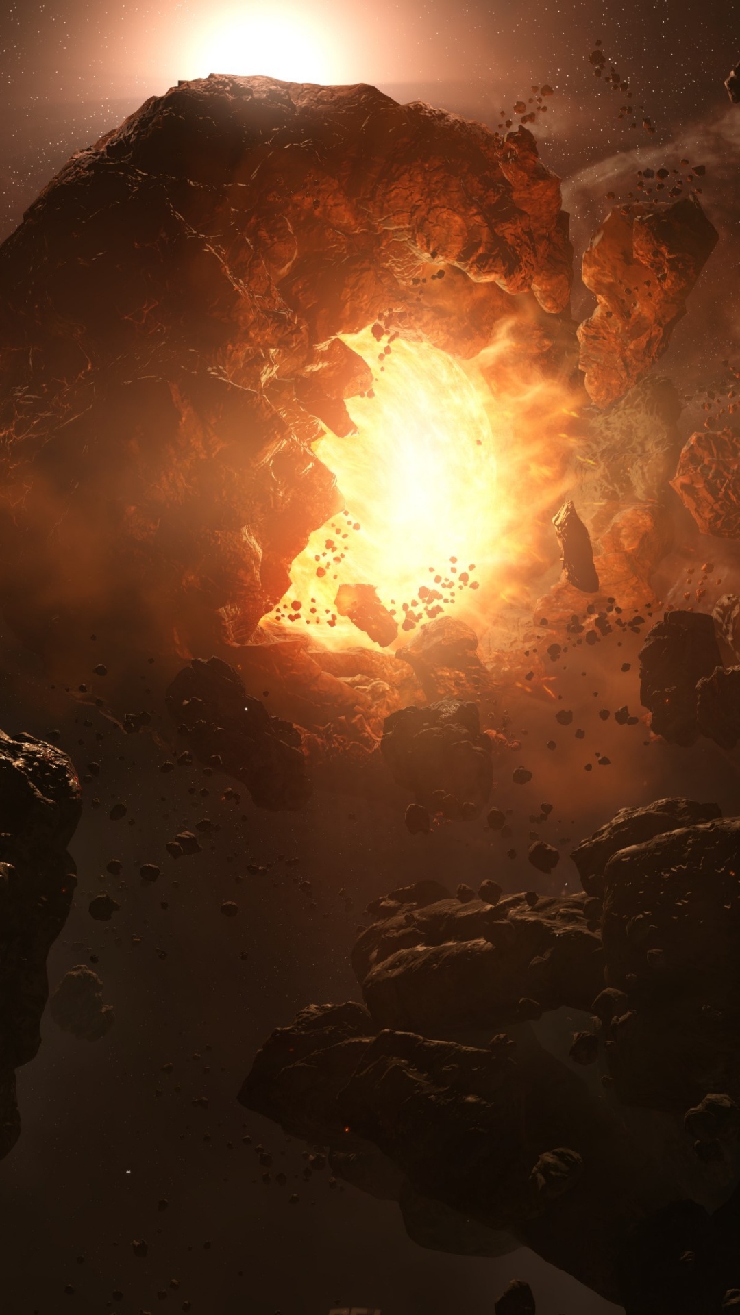 Обои атмосфера, тепло, огонь, пламя, костер в разрешении 1080x1920